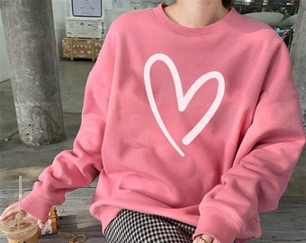 love heart sweatshirt