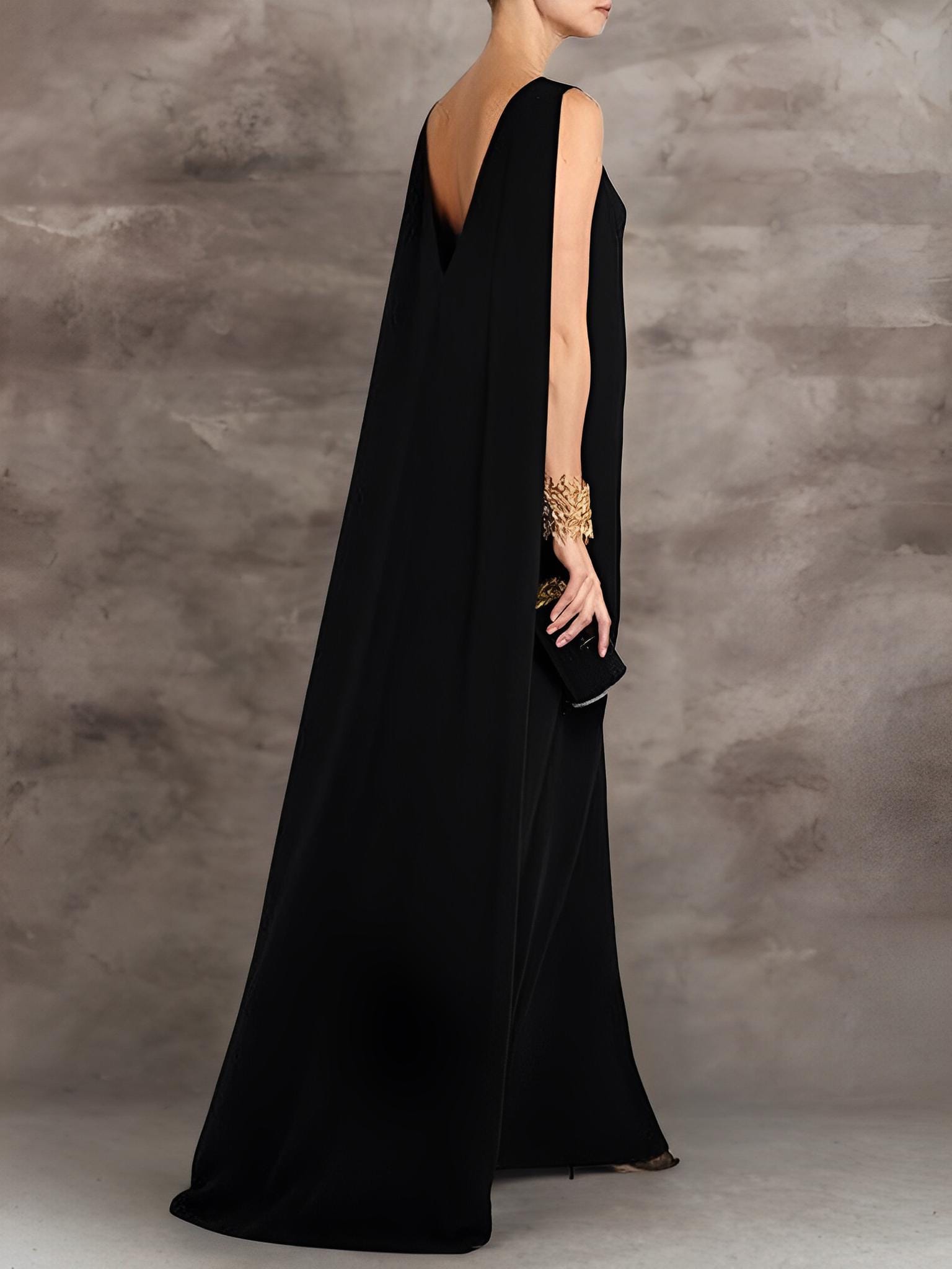 Sleeveless Solid Color Back Hollow Out Maxi Dresses