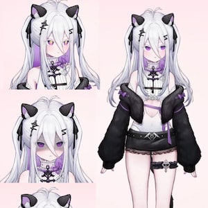 Premade live2d vtuber model/editable&rigging/Cute girl/Free sending of live broadcast room background pictures