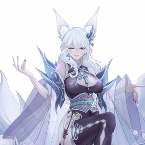 Customizable  live2d vtuber model/editable&rigging/Snow Queen/Free sending of live broadcast room background pictures/Multiple emotions
