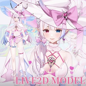 customizable live2d vtuber model/editable&rigging/Magical Girl