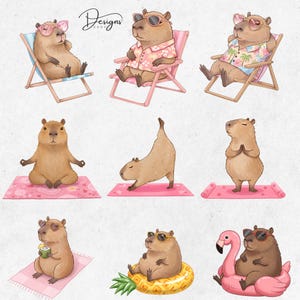 Capybara in yoga pose, Summer Capybara, capybara on beach chair, 
cartoon capybara, capybara Drawing, Png capybara, Kapibara clip Art,
clipart Capybara, Kapibara png, capybara watercolor clipart, Kawaii Capybara Png
Capybara Png bundle
Capybara Digital