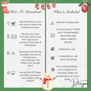 Baby First Christmas Clipart: Watercolor Christmas Baby Clothesline PNG (Digital Download) image 10