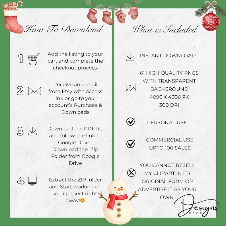 Baby First Christmas Clipart: Watercolor Christmas Baby Clothesline PNG (Digital Download) image 10