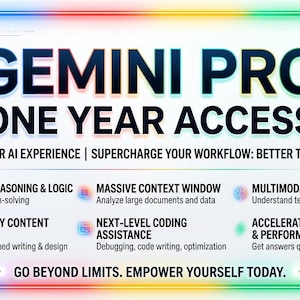 Gemini AI Subscription 12 Months | Private Account | Instant Delivery | Worldwide