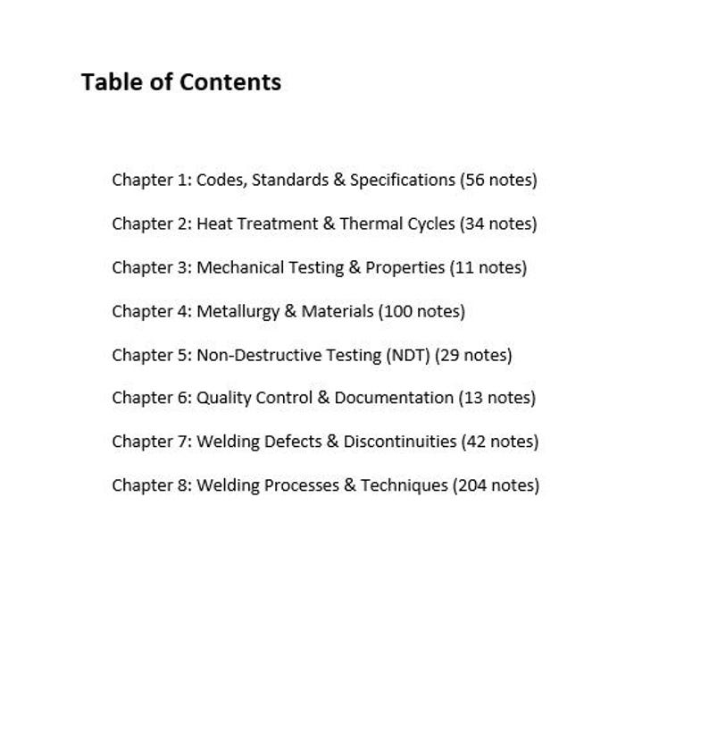 API 577 Welding Inspection and Metallurgy Professional: 500 Study Notes ...