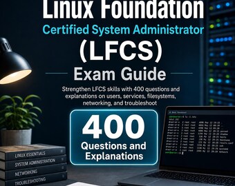 LFCS Linux Foundation Certified System Administrator Exam Guide PDF | 400 Q&A + Linux Admin Prep