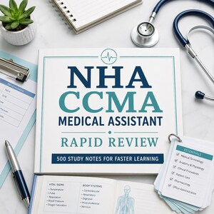 NHA CCMA Medicinsk assistent Snabbgranskning PDF | 500 studieanteckningar