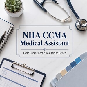 NHA CCMA Medisch Assistent Spiekbrief PDF | Last-minute examenvoorbereiding