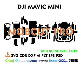 dji mavic mini skin cutting file skin cut file vector template