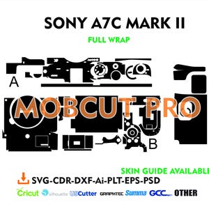 sony a7c ii sony a7c mark 2 skin cut file skin vector template