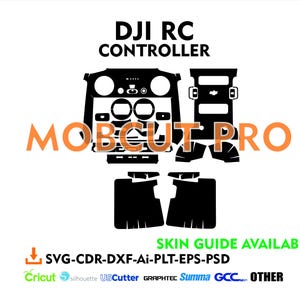 dji RC controller skin vector skin cut file template full wrap