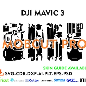 dji mavic 3 skin cut file skin vector template