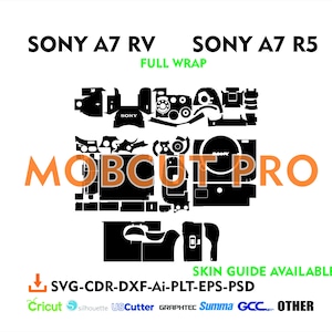 sony a7rv sony a7r5 skin cut file skin vector template