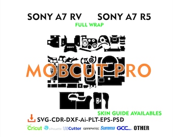 sony a7rv sony a7r5 skin cut file skin vector template