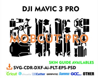 dji mavic 3 pro skin cut file skin vector template