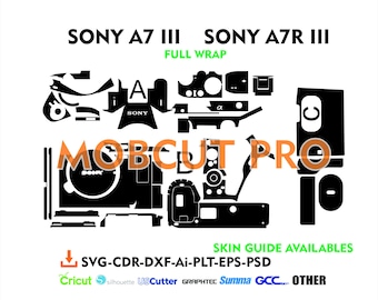 sony a7iii sony a73 sony a7r3 sony a7riii  skin cut file skin vector template