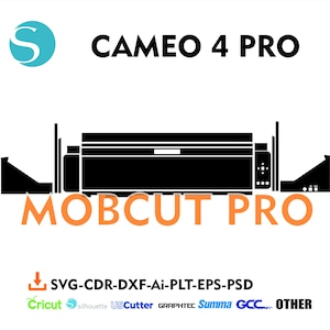 Silhoutte Cameo 4 PRO ready skin vector file template