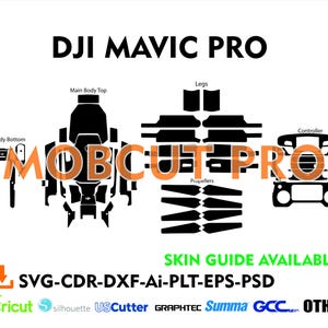 DJI Mavic Pro Skin Schnittdatei Skin die Vektor Vorlage