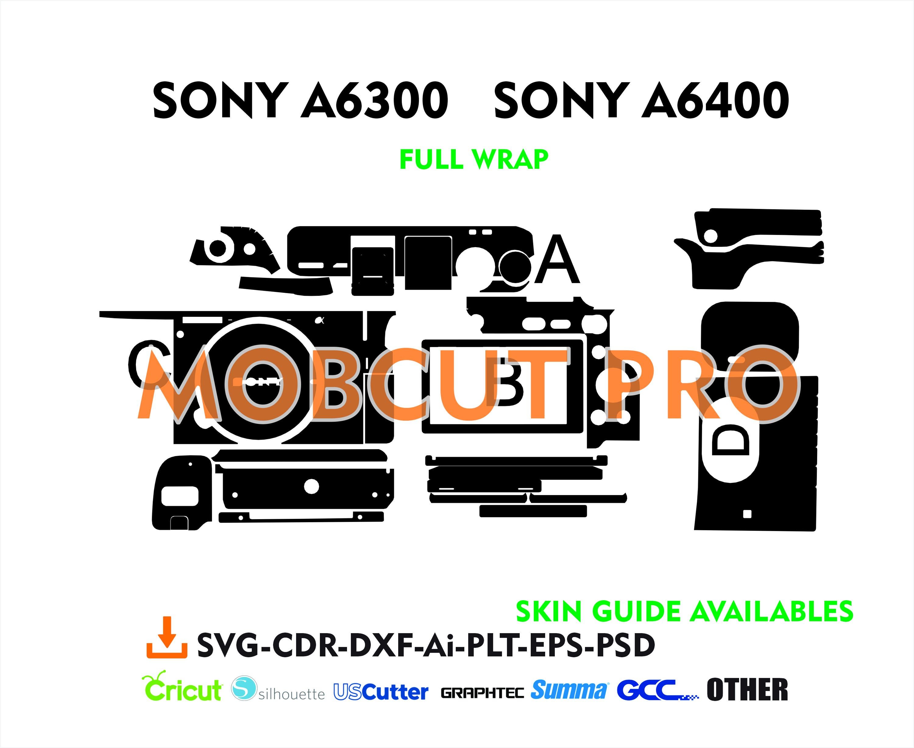Plantilla vectorial de piel para Sony A6300 y Sony A6400