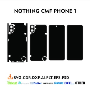 nothing CMF phone 1 ready skin vector template file