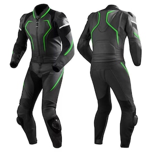 Combinaison moto en cuir pour homme, 1 pièce, tenue de course, tenue de protection pour motard, tenue d'équitation de style chevalier noir