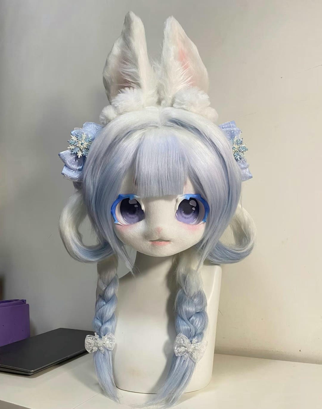 Rabbit Fursuit Head: Custom Kigurumi Mask, Furry Art - Etsy UK