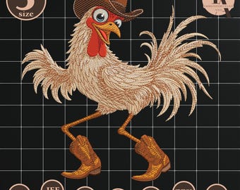 Lustiges lustiges Huhn Stickdatei, Hahn Humor Meme Stickdatei, lustiges Tier Shirt Idee, Geschenk für Männer Frauen