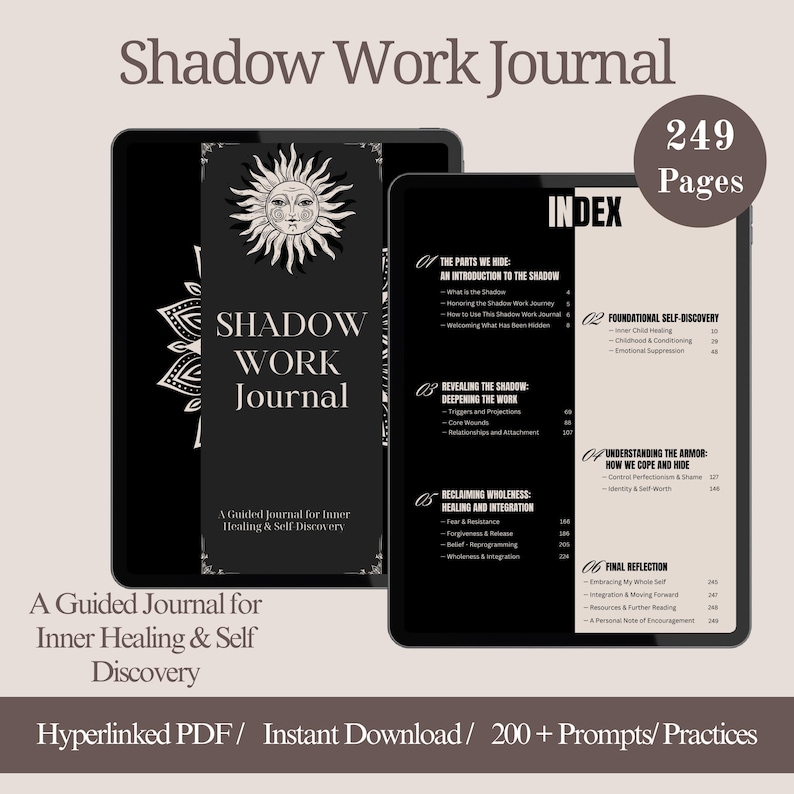 Shadow Journal.pdf Shadow Work Journal, Anxiety Journal Healing Journal Prompts Inner ...