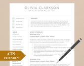ATS Friendly Resume Template Word, ATS Resume, CV Resume Template, Minimalist Resume, Simple Resume, Basic Resume, Cv Template Word