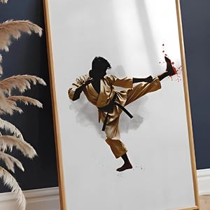 Karate Silhouette Art Print: Inspirational Martial Arts Decor (Digital Download)