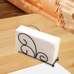 Eleganter Serviettenhalter aus Metall in Baumform - hohles Design, dekorativer Taschentuchspender für Küche und Esstisch