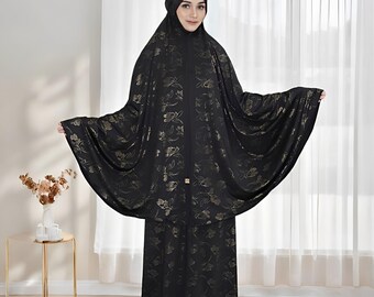 Mukena Premium Jersey Adult Prayer Robe Jumbo Chin Cover Mazaya Series,Mukena,Muslim Prayer Dress,Muslim Prayer Attire,Prayer Outfit