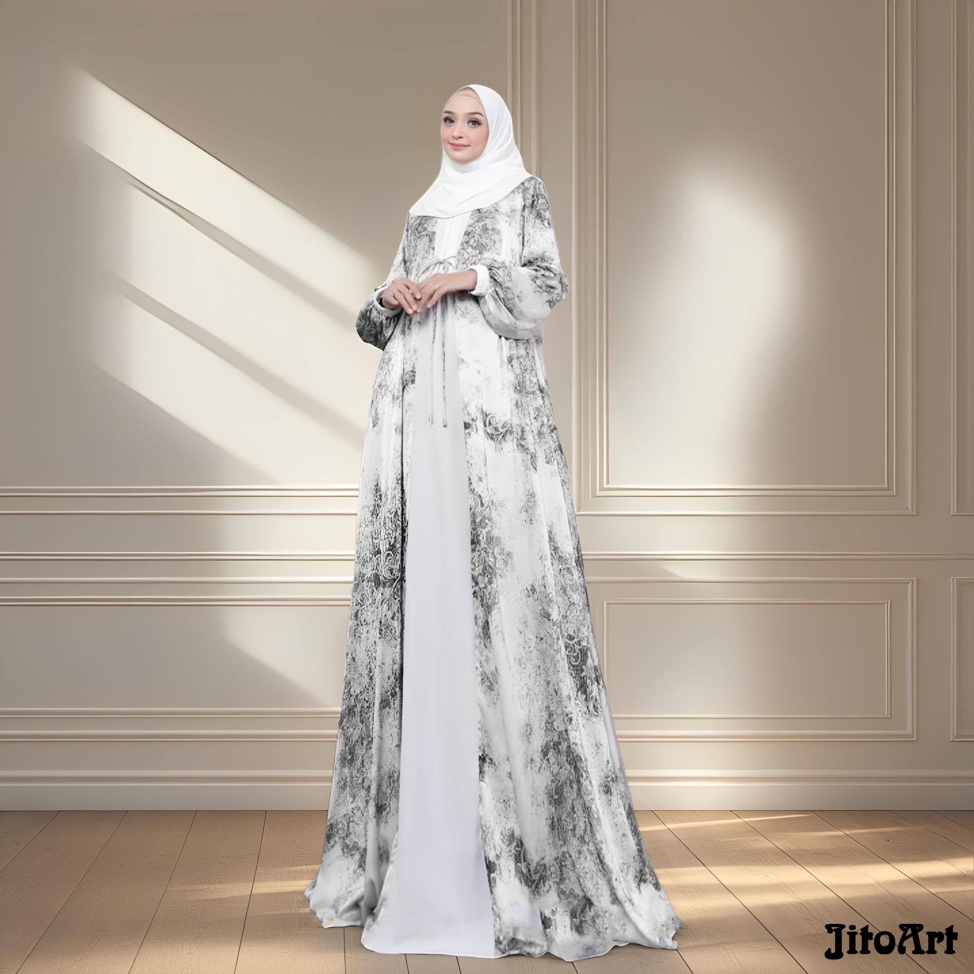 Silk Modest Maxi Dress