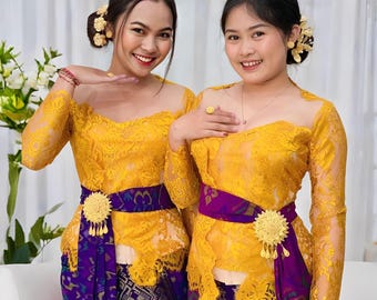 Modified Kebaya Top Non Sequin Elegant Blouse,Bali Kebaya,Balinese Dress,Kebaya Bali,Bali Blouse,Balinese Kebaya,Kebaya Vintage