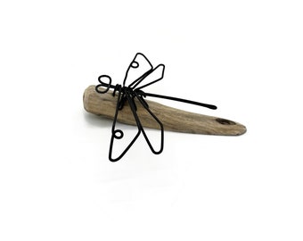 Dragonfly Wire Art, Handmade and Minimal Design to be Displayed on Wall or Tabletop