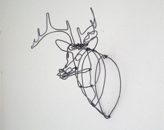 Deer Wire Sculpture Etsy
