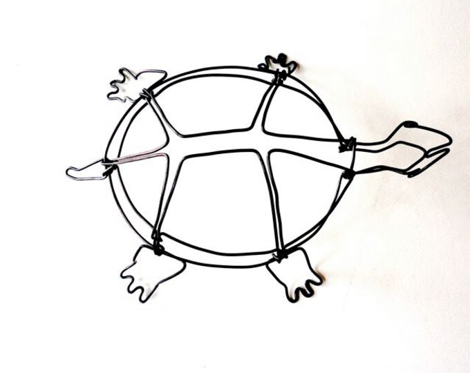 Turtle Wire Sculpture Etsy