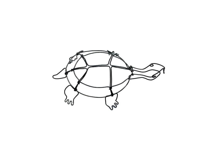 Turtle Sculpture, Wire Art, Minimal Home Decor image 5