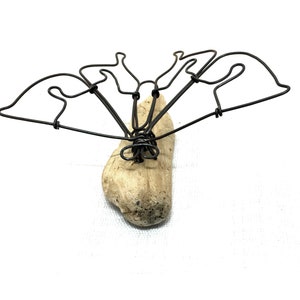 Butterfly Wire Sculpture, Butterfly Wire Art, Minimal Art Design, Great Gift for Gardeners image 3