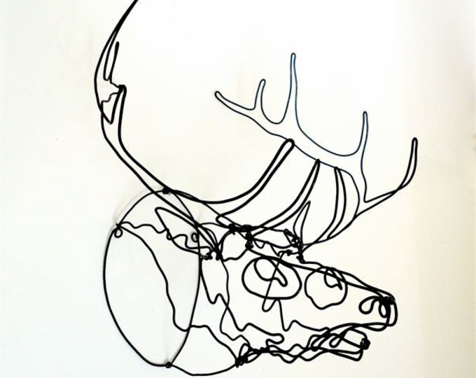 Elk Wire Sculpture Etsy