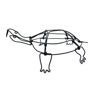 Turtle Sculpture, Wire Art, Minimal Home Decor image 1