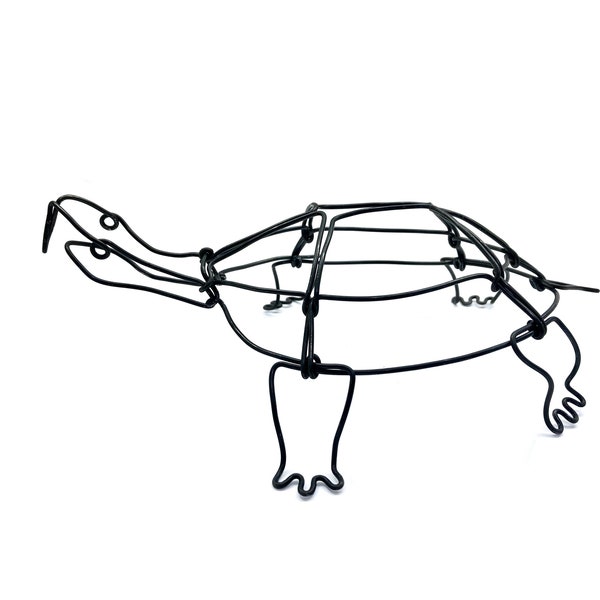 Turtle Sculpture, Wire Art, Minimal Home Decor