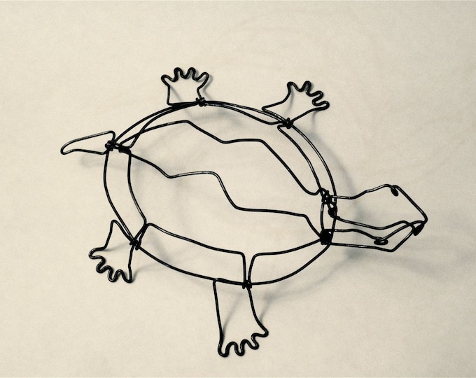 Turtle Wire Sculpture Etsy