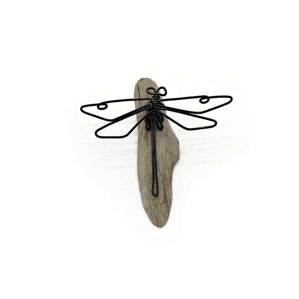 Wire Dragonfly Art, Wire Art, Handicrafted Home Decor, Wallhanging or Tabletop Sculpture, Thoughtful Grief Gift