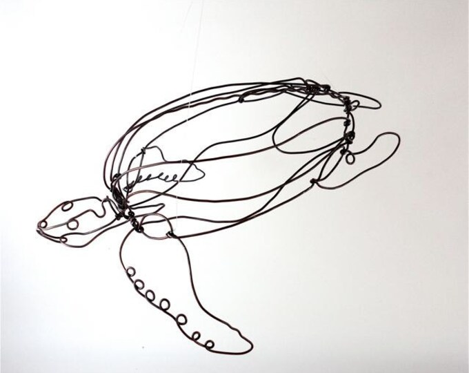 Sea Turtle Wire Sculpture Etsy