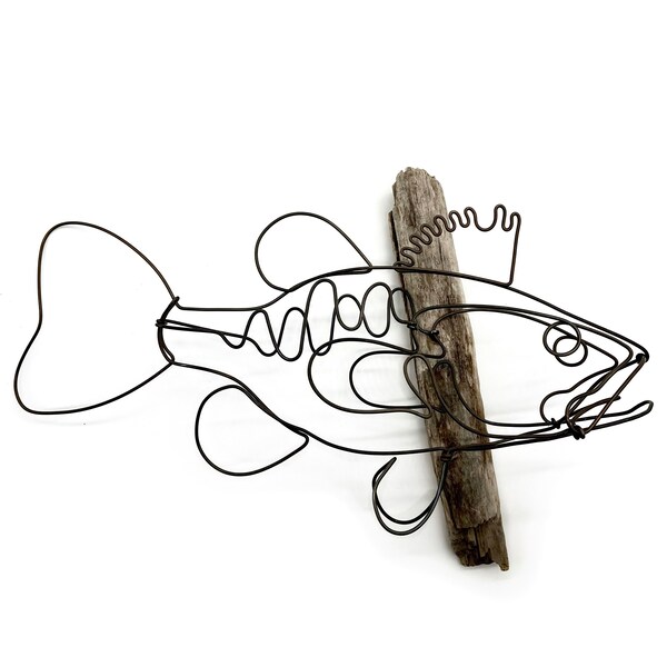 Wire Fish Sculpture Etsy