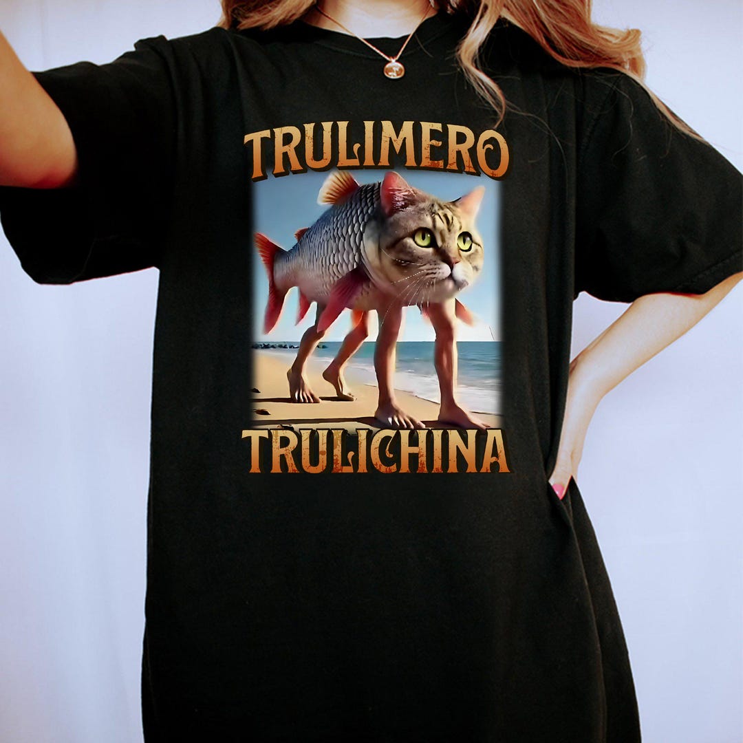 Funny Trulimero Trulichina PNG, Italian Brainrot Svg Sublimation, Cat ...