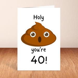 Bon sang, tu as 40 ans !, carte d'anniversaire, carte drôle.