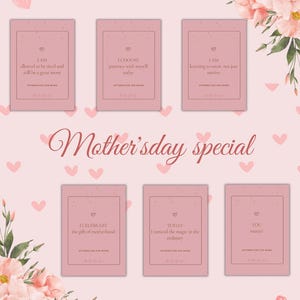 Printable Affirmation Cards for Moms – Uplifting Digital Self-Care Gift – Mother’s Day Encouragement – Mental Health Support